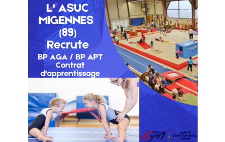 LE CLUB l' ASUC MIGENNES RECRUTE